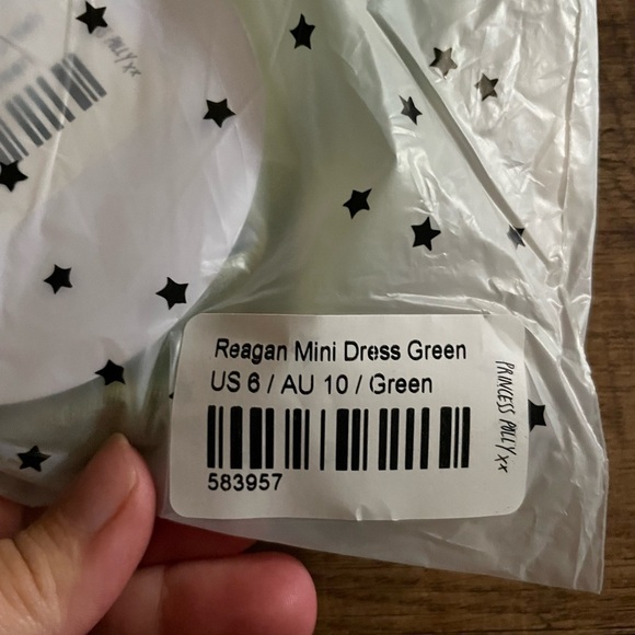 PRINCESS POLLY Reagan Mini Dress Green - Picture 3 of 3